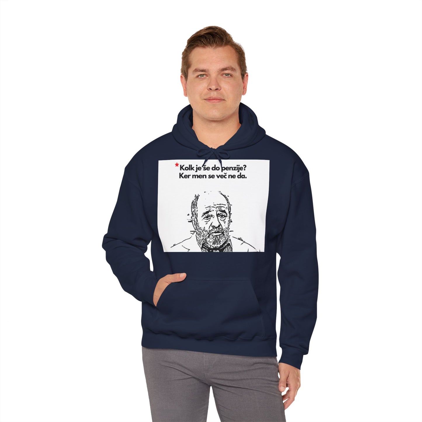 Hoodie "Kolk je še do penzije?"